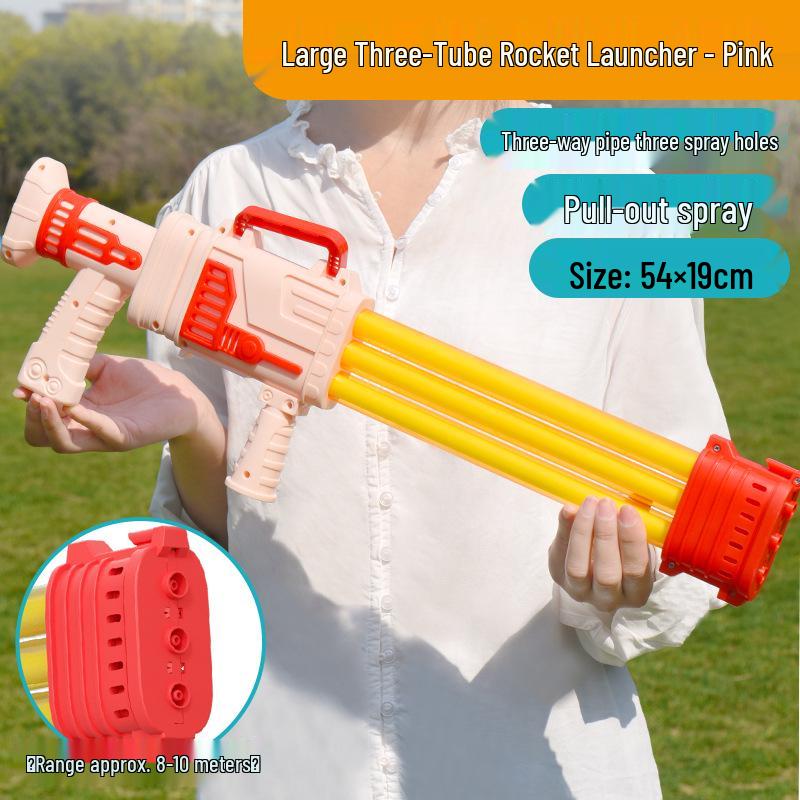 Gatling Water Gun for Kids - Large Pull-out Sprinkler for Beach and Rafting Water Fights