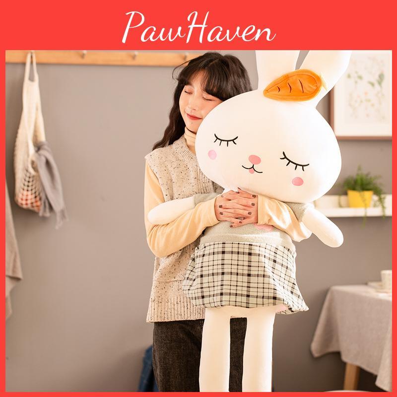 Adorable Large Plush Rabbit Doll With Soft Pp Cotton Filling For Kids And Collectors