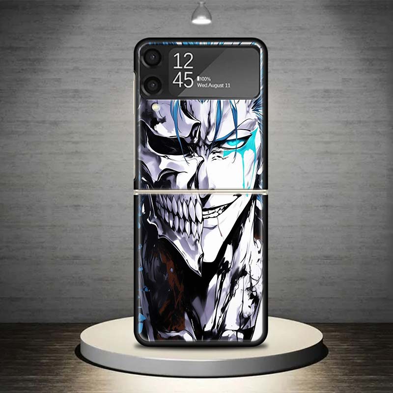 Grimmjow 6 Bleach Phone Case For Samsung Galaxy Z Flip 7 6 5 4 3 5G Shockproof Cover Z Flip7 Flip6 ZFlip5 Flip3 Flip4 Luxury She