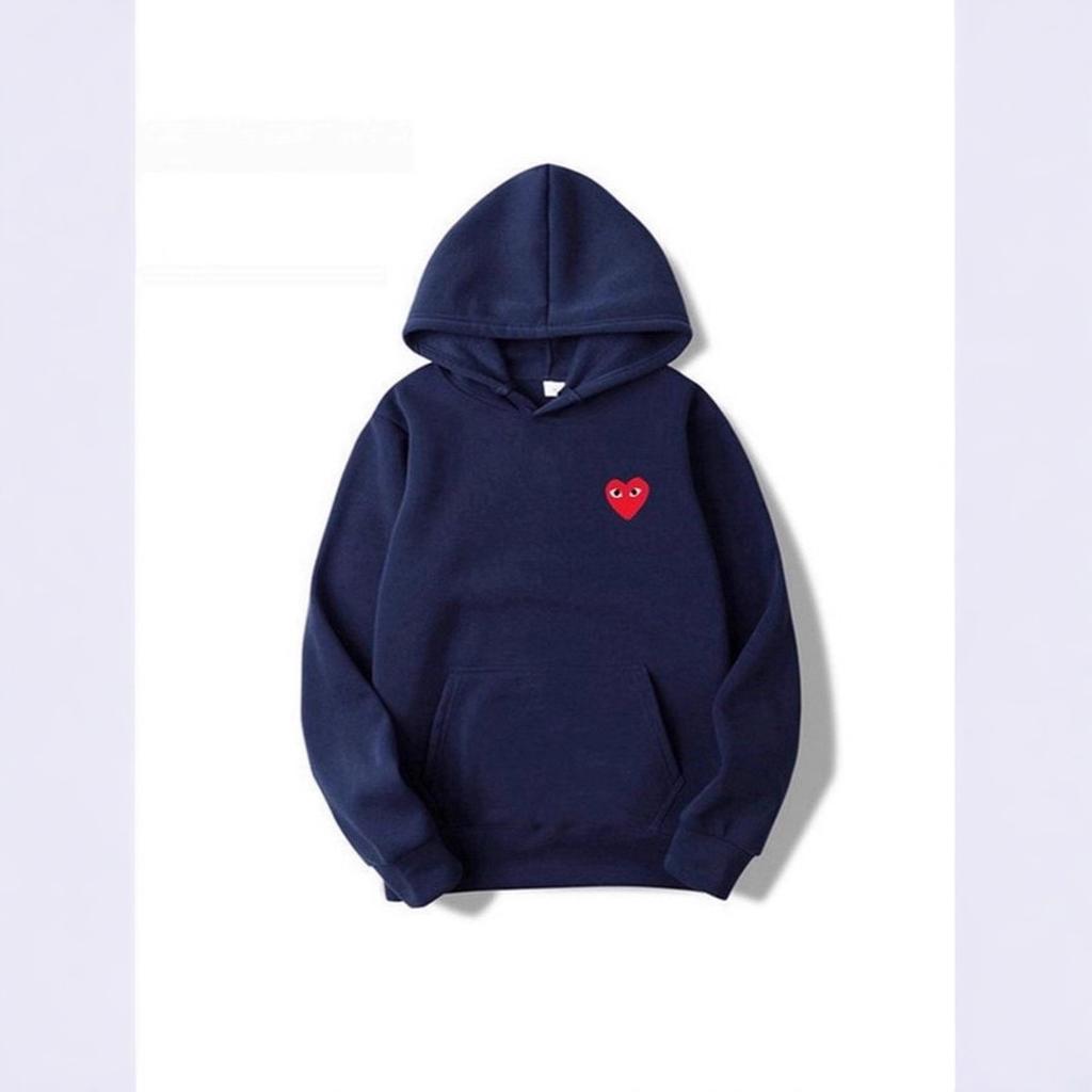 New love trendy brand couple sweater versatile men's and women's autumn and winter velvet jacket men's hooded love even large size sweater
