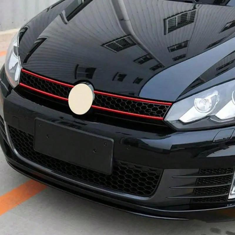 Reflektierender Streifen Autoaufkleber, Auto Frontgrill Rot Wasserdicht Autozubehör, Auto Außenteile