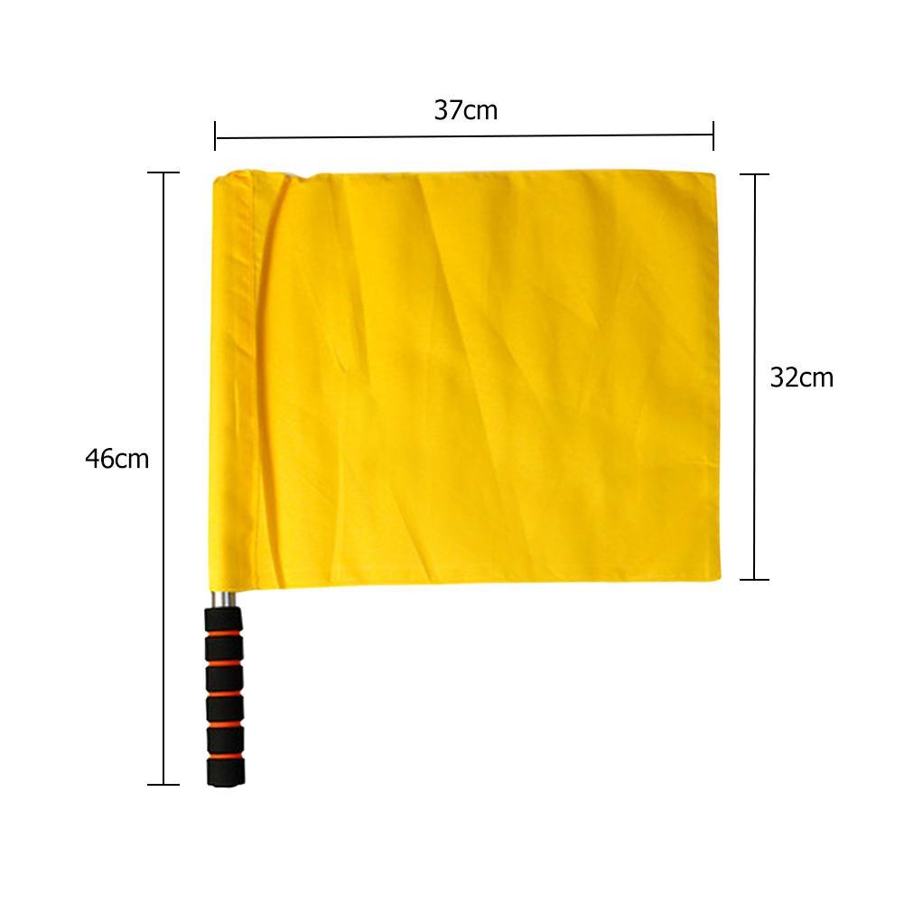 5-20pcs Soccer Referee Flag Red White Yellow Blue Green Football Training Command Flag Competition Signal Flag Referee Supplies