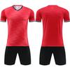 Cross-border Spot 2026 High-end Football Training Clothes, Children's Short-sleeved Summer Competition Clothes, Double-sided Pocket Football Clothes.