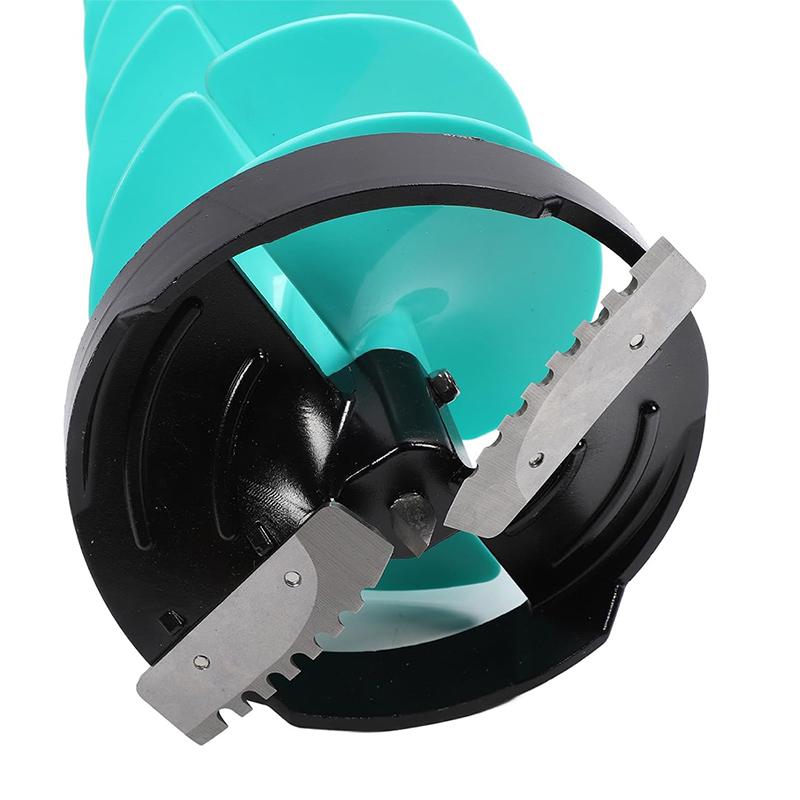 49cm Elektrischer Eisbohrer Eisbohrer zum Angeln Elektrisch Nylon Kabellos Mit Positionierungsbohrer Nylon Schwimmendes Eisbohrerset