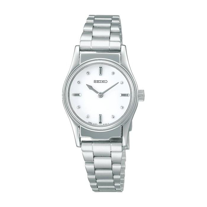 Seiko Watch Tactile Time Watch SQWK029, Japanese Made, Women s, Quartz, White Dial, Stainless Steel
