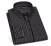 Men's Short Sleeve Non-Iron Striped Ice Silk Casual Korean Style Shirt