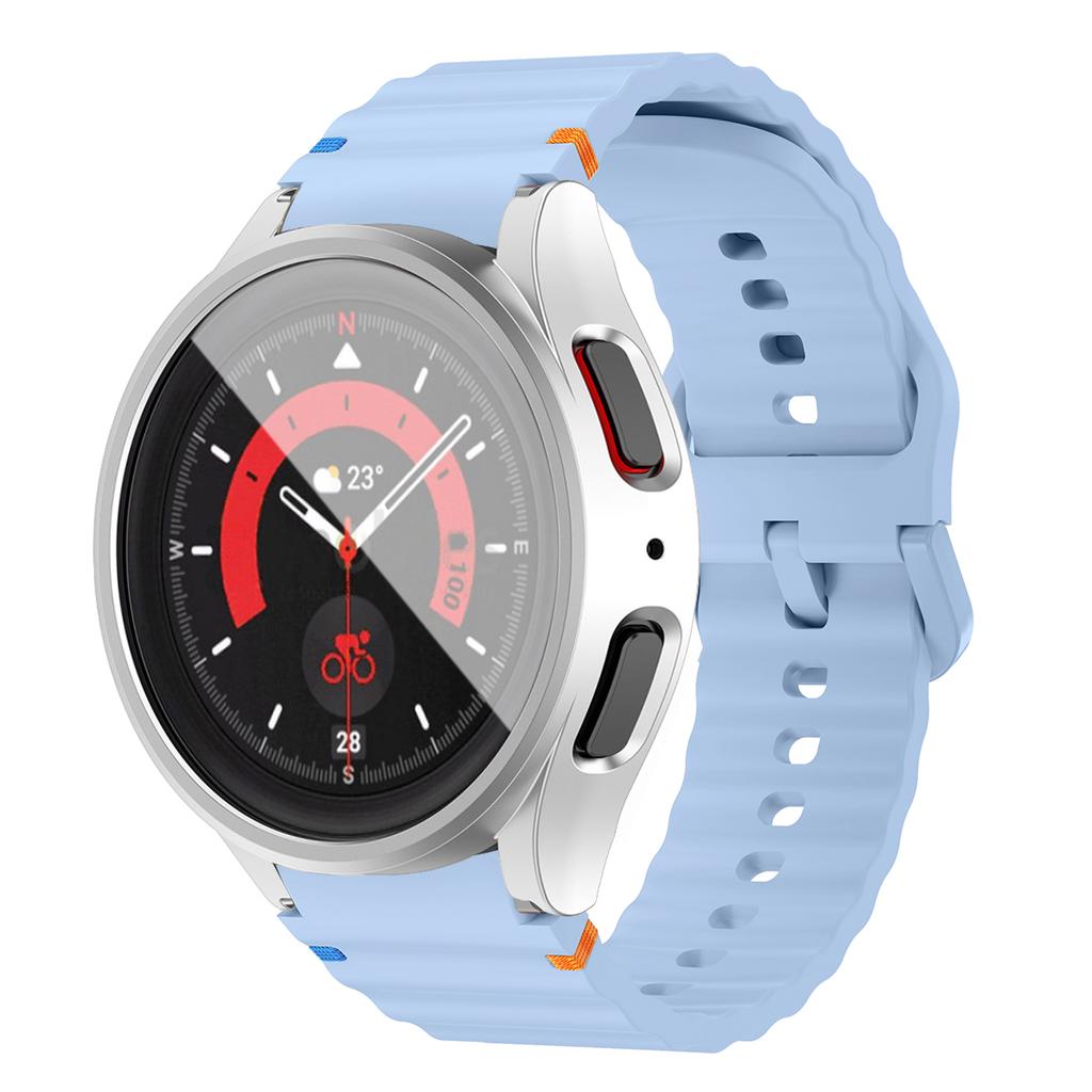 Soft Silicone Strap+PC Case for Samsung Galaxy Watch 7 6 5 4 40 44mm PC Screen Protector Cover Sport Band for Samsung  Watch 7