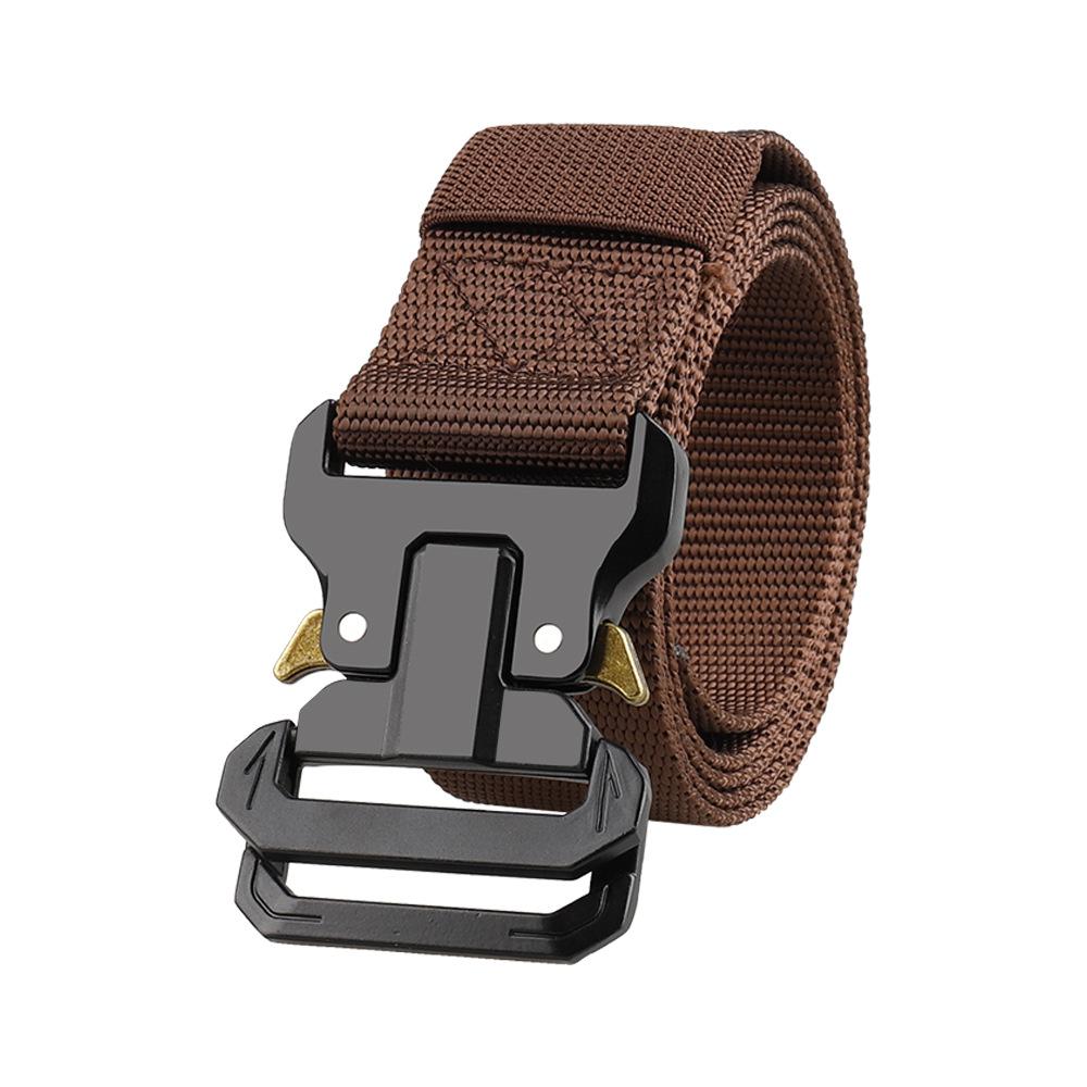 

Ремень мужской, нейлоновый пояс с пряжкой из сплава, повседневный парусиновый ремень 125cm