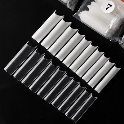 Nail Art Pads 500 Pieces, Transparent Fake Nails, High-Curvature Bags, Water Pipe Nail Patches Are In Stock