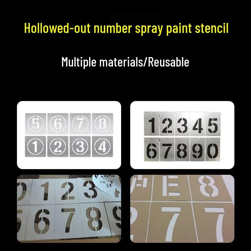 ZOCI Stainless Steel Spray Painting Stencils (15cm Character Height) 15cm