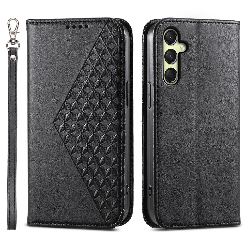 For Samsung Galaxy A36 5G Case Calf Texture PU Leather Phone Cover with Wallet