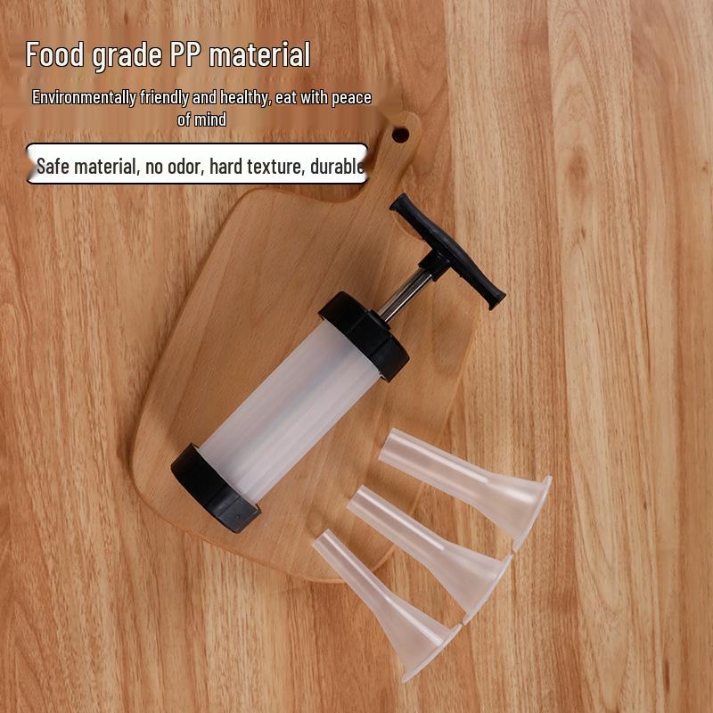Plastic Manual Meat Grinder & Sausage Stuffer with Funnel