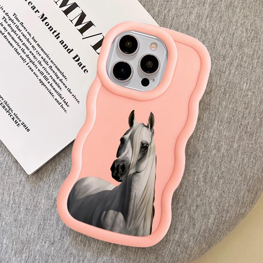 Cool Horse Tiger Soft Phone Cover Case for iPhone 14 15 Plus 8 XR 12 13 16 Pro Max 17 Air 11