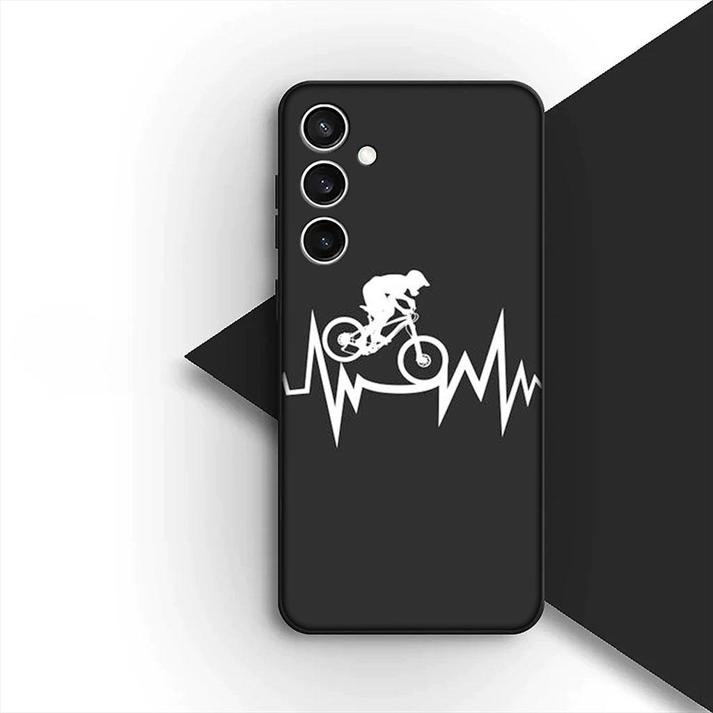 Art Mountain Bike Cycling Silicone Phone Cover for Motorola Moto Edge 70 60 Fusion NEO Pro G Stylus G56 G96 G04 G05 20 Soft Case