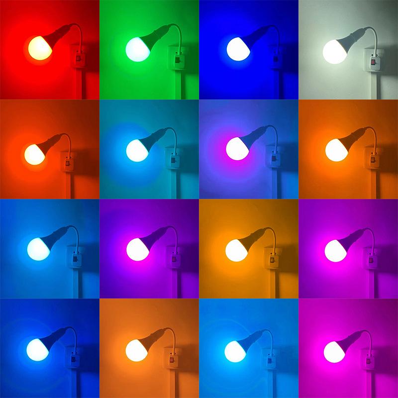 Multi-Color LED Atmosphere Light: Remote-Control Selfie Fill Bulb for TikTok