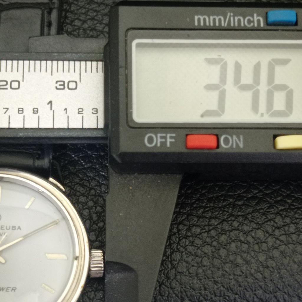 VINTAGE FAVRE LEUBA TWIN POWER 253 HAND-WINDING SWISS MENS GREY WATCH a703019-1 R212-a703019