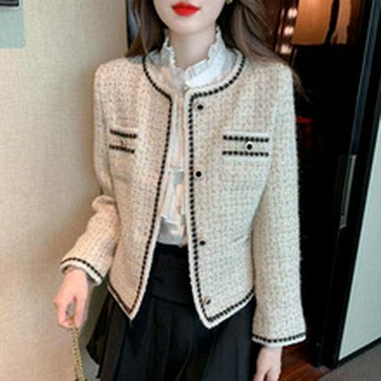 2025 Women's Autumn/Winter Wool Coat: Korean Style, Warm, Mid-Length, Double-Breasted, Age-Reducing, Loose Fit, Small Size.
