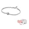 Pandora Shimmering Halo Tennis Adjustable 925 Silver Bracelet Women bracelets Multicolor 599416C01