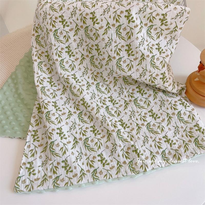 Baby Blanket for Soothing Relaxing Cotton Baby Comforter Calming Dotted Design Blanket for Newborns Cotton Swaddles Wrap