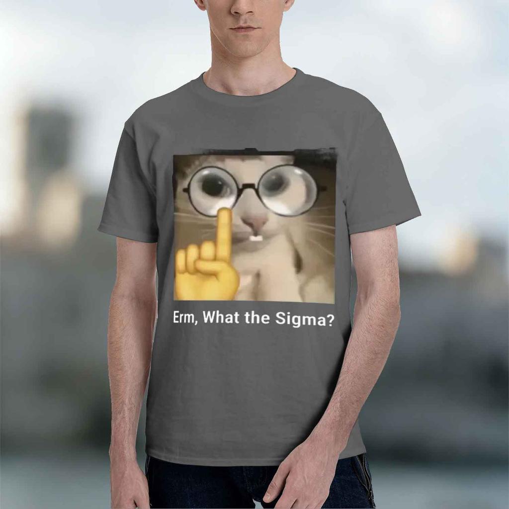 2026 New Erm What Sigma Unisex Tee Funny Humor Print Comfortable Crew Neck Fashion Short Sleeve Top For Unisex And Unisex
