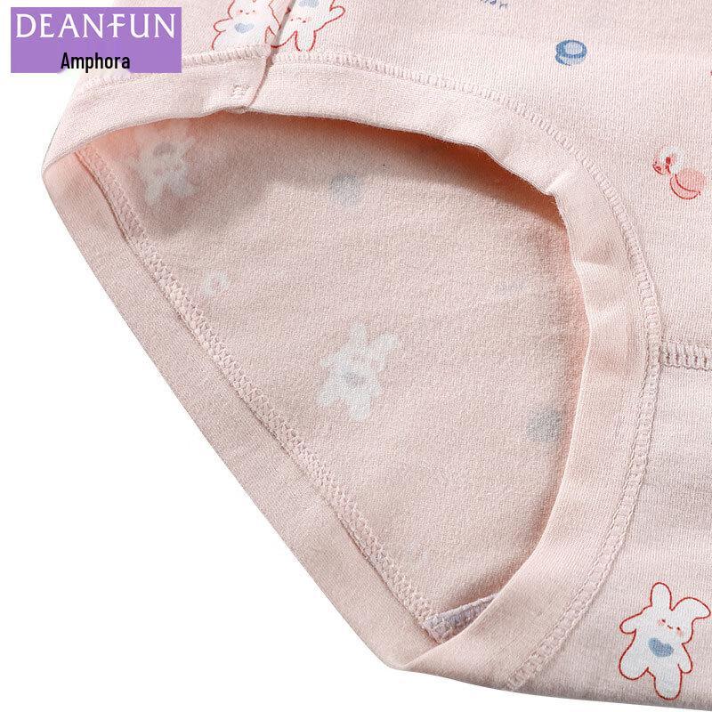 Deanfun Women's Cute Pure Cotton Printed Briefs 4-Pack