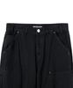 EXCONTAINER Double Knee Carpenter Garment Dyed Pants (Washed Black)