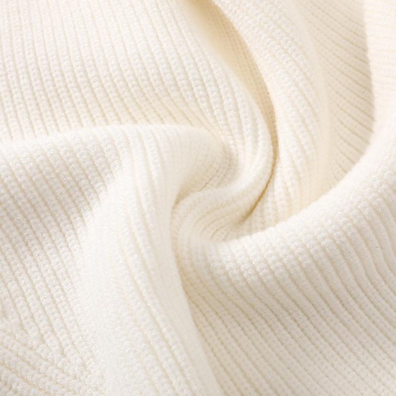 Dívčí Oblečení Jaro Podzim Miminko Svetr s kulatým výstřihem Dětská móda Roztomilá kožešina s dlouhým rukávem Pletená košile Jednobarevné topy