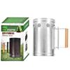 Outdoor Picnic Stainless Steel Charcoal Ignition Bucket with Handle, Suitable for Outdoor Barbecue, Necessary for Tourism