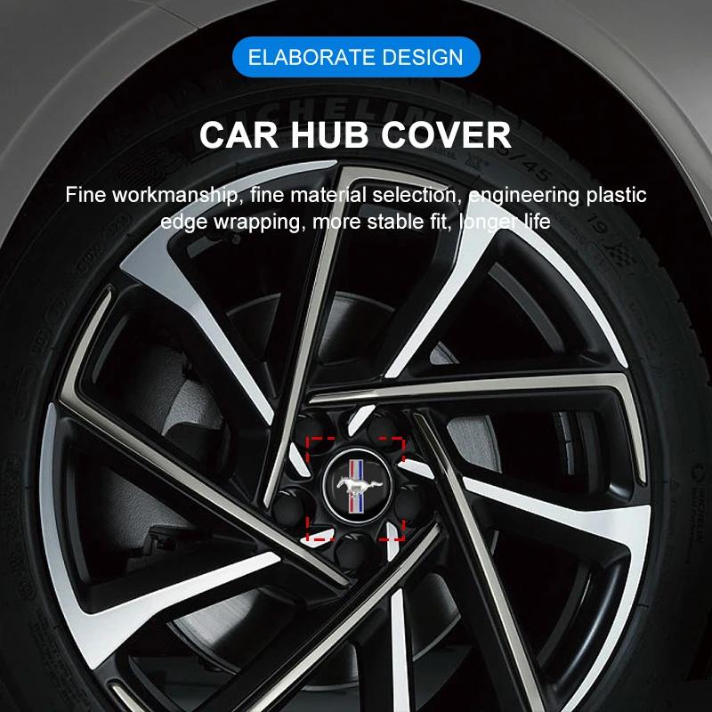 TQ0114pcs Car Hub Center Cover Car Logo Sticker Car Accessories For Ford Focus Mondeo Kuga Fiesta MK7 Escort Explorer Edge 2 4 MK2