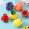 Vinyl Fruit Squeeze Toys Baby Sensory Water Play Fake Fruit Vegetable Squeaky Sensory Stimulation BPA-free Interactive Bathing Toy Kit
