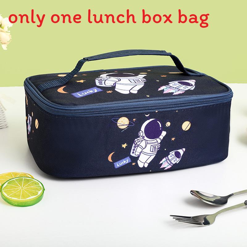 Cartoon Insulated Bento Bag For Kids With Aluminum Foil Lunchbox Carrier For School Or Travel