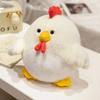 Chubby Chicken Plush Toys Pillow Soft Simulation Cute Plushie Dolls Neck Pillow Stuffed Animal for Boys Girls Festival Gifts