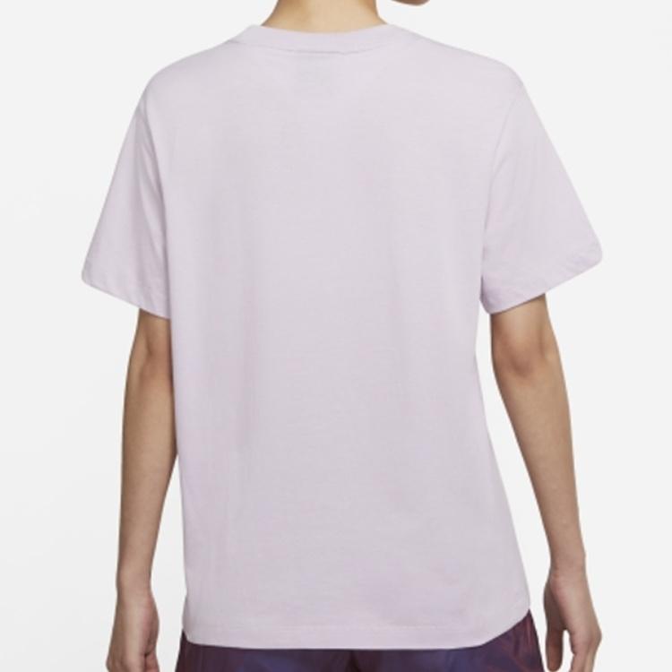 Nike Sportswear Essentials Drop Shoulder Sleeve T Shirt Women's Light Purple DH4256-576