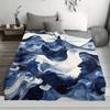 1pc, Contemporary Printed Flannel Fleece Throw Blanket, 100% Polyester, All Seasons, Tear Resistant, Digital Print, Knitted, 200
