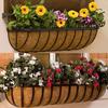 Renneinnsatser i kokosfiber for plantekasser hengende kurv kokosfiberinnsats blomsterkurvinnsats for veggplantekasser vinduskasser balkong