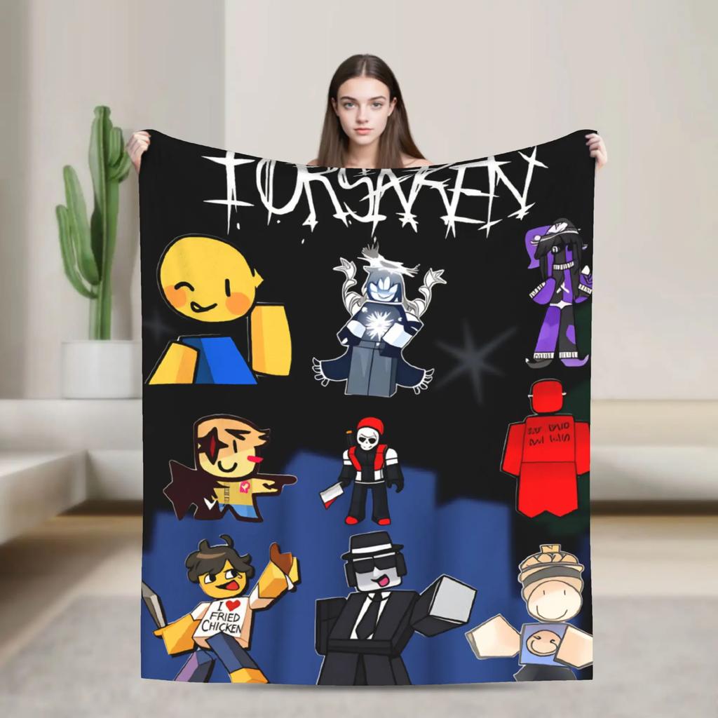 Forsaken Character Blanket Soft Warm Cozy Throw for Sofa Bed Car Chair Travel Home Decor Funny Bedspread Spring Autumn