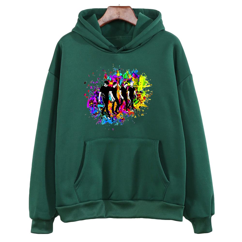 Mikiny Coldplay Band Tour s grafickým potiskem Hip Hop Pohodlná mikina s dlouhým rukávem Gotické oblečení Sudaderas Grunge Mikina