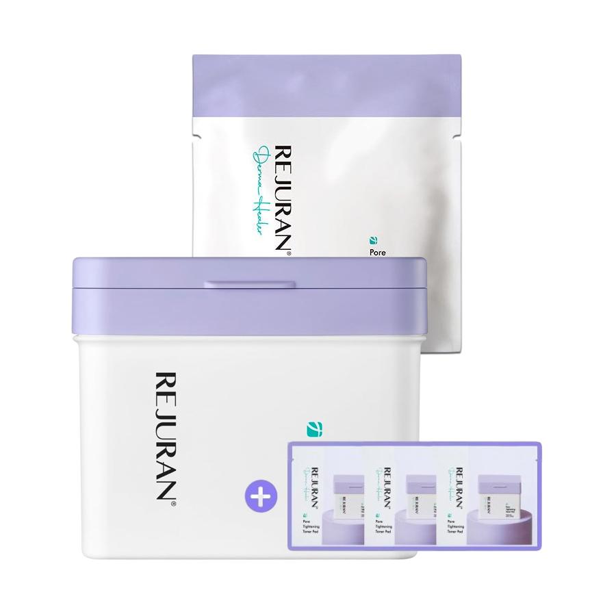 REJURAN Derma Healer Pore Tightening Toner Pad Double Set 60 Pads (+ Refill 60 Pads + 6 Pads) 60 Pads + Refill 60 Pads + 6 Pads