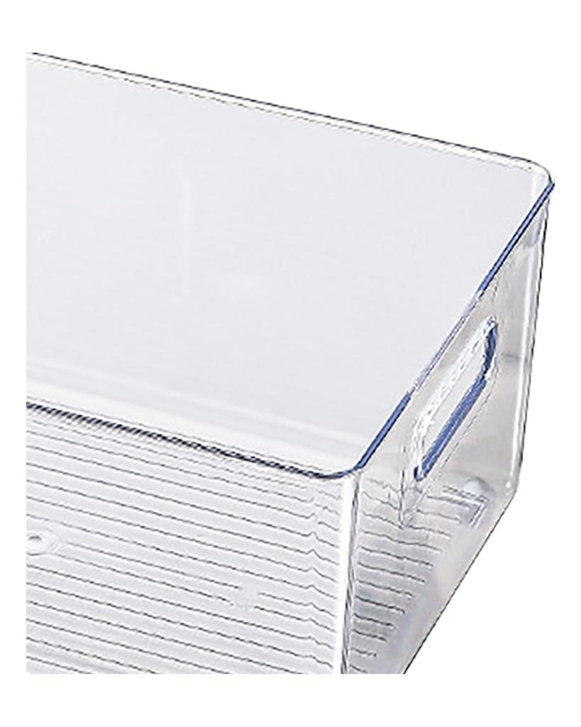 Book Storage Container Transparent Versatile Book Storage Organizer Container Bin with Handle for