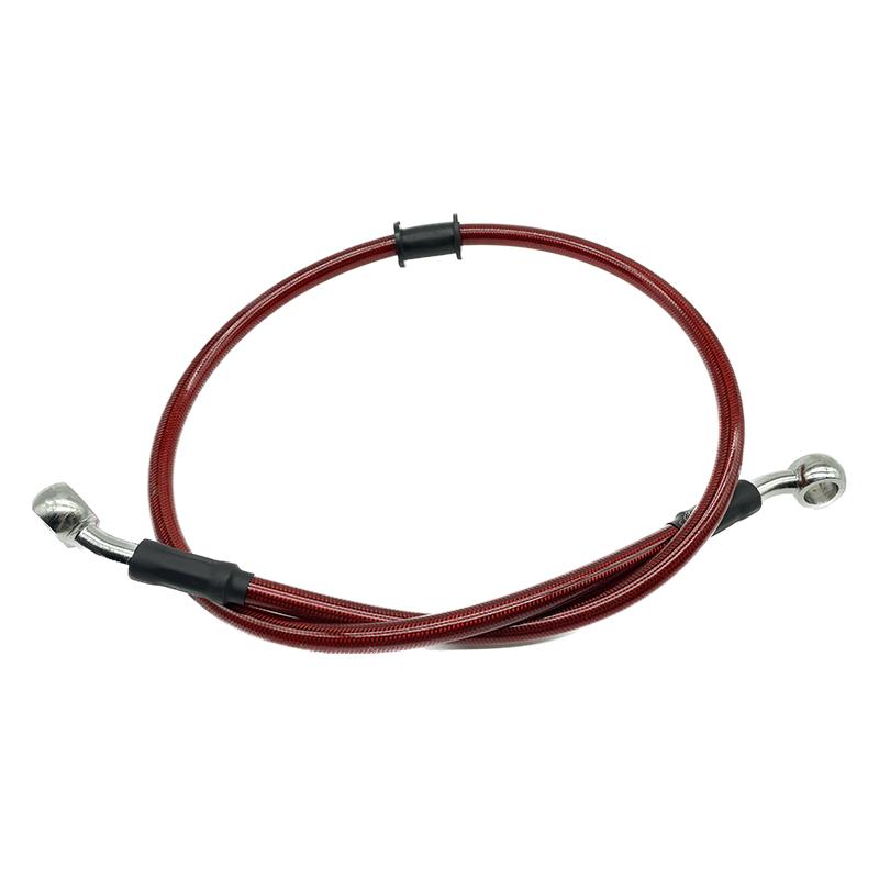 2X 30cm-220cm Motorcycle Hydraulic Brake Hose Line Cable 10mm Banjo For Suzuki Kawasaki Yamaha Honda Pipe Line Braided Oil Hose