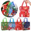 Christmas Gift Bags 4PCS Mixed Styles Non-wove Christmas Gift Packaging Tote Bags Santa Snowman Decoration Party Accessories ZYF