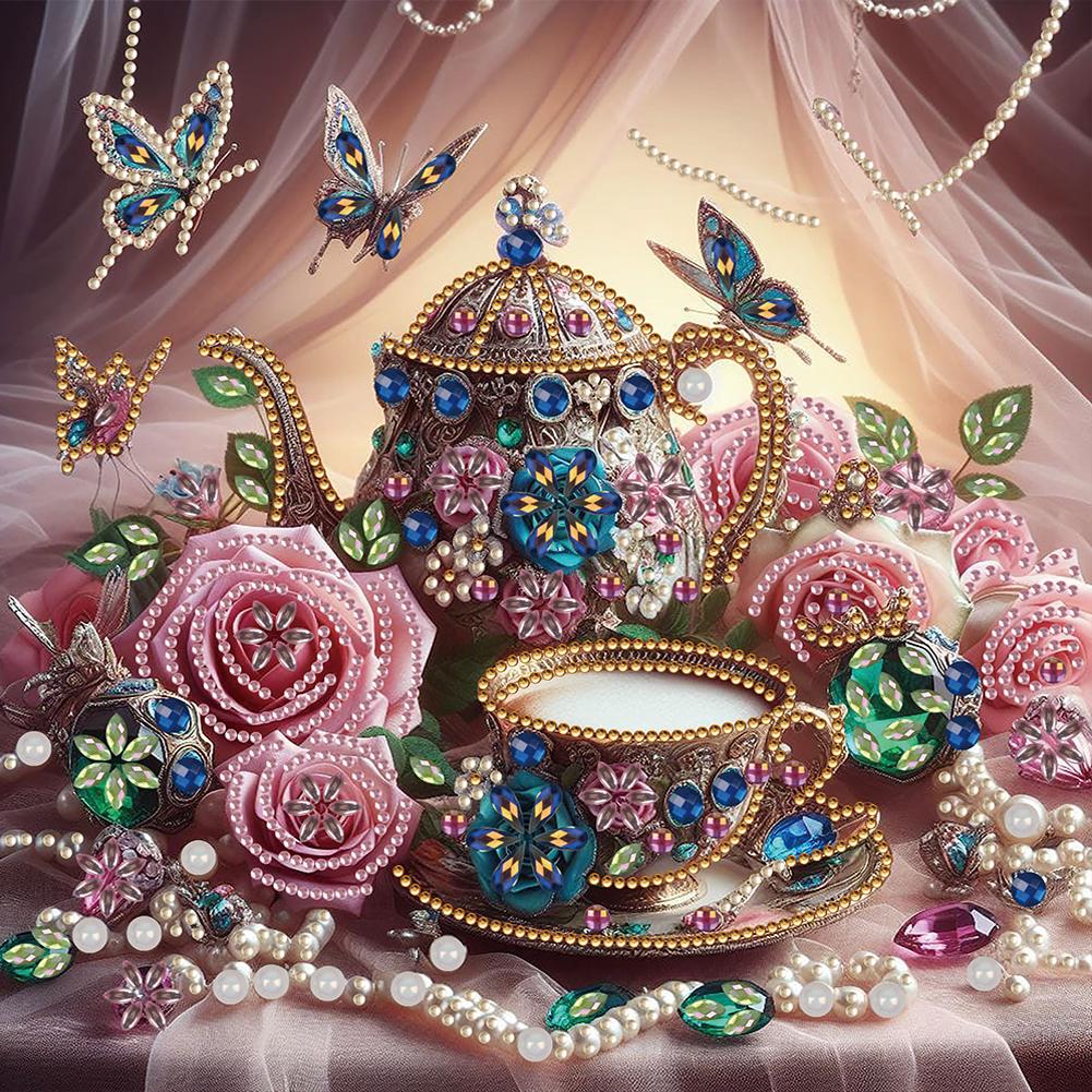 5D DIY Partial Special Shaped Drill Diamond Painting Kit Butterfly Decoration