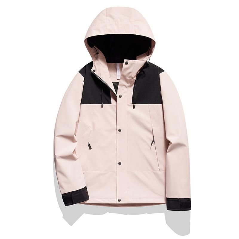 

Унисекс Водонепроницаемая Куртка для Активного Отдыха: Весенне-осеннее однослойное походное пальто для пар 2XL