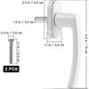 White UPVC Window Door Handle, Ergonomic Design, Easy Install, TY