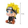 The 9.5cm Figure Uzumaki Naruto Kakashi Uchiha Sasuke Itachi Kawaii Toy Q Figural Car Decoration PVC Model Gift