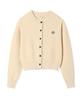 Wacky Willy Women'S Lily Wappen Round Neck Cardigan Cream