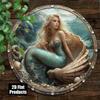 Metal Poster Round Ocean Star Fantasy Wall Art Home Decor