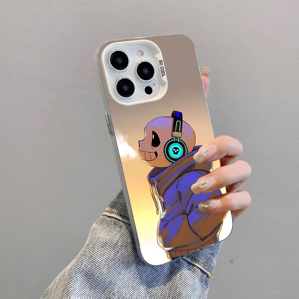 Sans U-Undertale Spiel Handyhülle Für IPhone 17 Pro Max 15 Pro 16 14 Plus 12 13 Mini 11 Pro Stoßfeste Bunte Hülle
