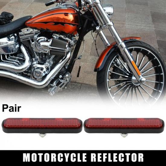 Pair M5 M6 Motorcycle Dirt Bike Front Fork Leg Reflector Reflective Sticker