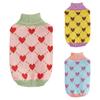Dogs Warm Sweaters Pet Clothes Turtleneck Pullover Heart Puppy Vest Knit Cat Sweaters Dogs Sweatshirt Jackets Pet Winter Clothes